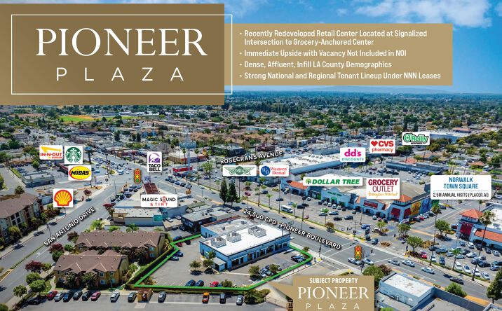 Pictures of Retail property located at 14020-14030 Pioneer Blvd, Norwalk, CA 90650 for sales - image #1