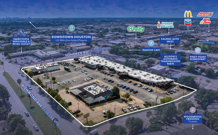 Pictures of Retail property located at 8901 Richmond Ave., Houston, TX 77063 for sales - image #1