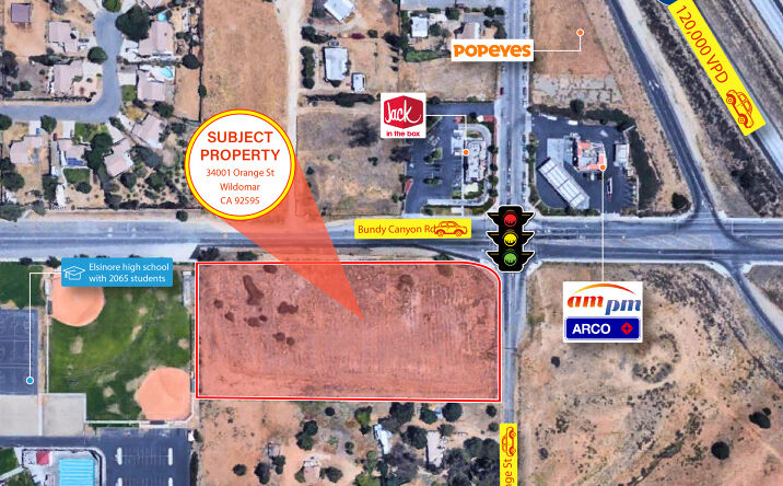 Pictures of Land, Retail property located at Bundy Canyon Road, Wildomar, CA 92595 for sales - image #1