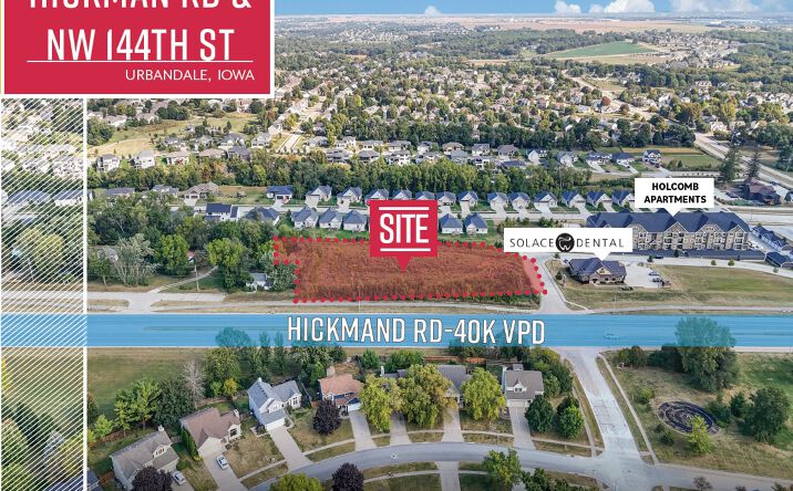 Pictures of Land property located at Hickman Rd & NW 144th St, Urbandale, IA 50323 for sales - image #1