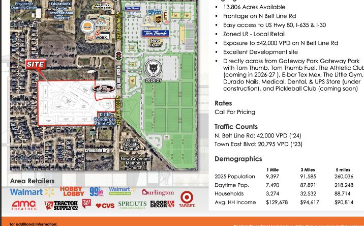 Pictures of Land property located at 3221 N Belt Line Rd, Sunnyvale, TX 75182 for sales - image #1