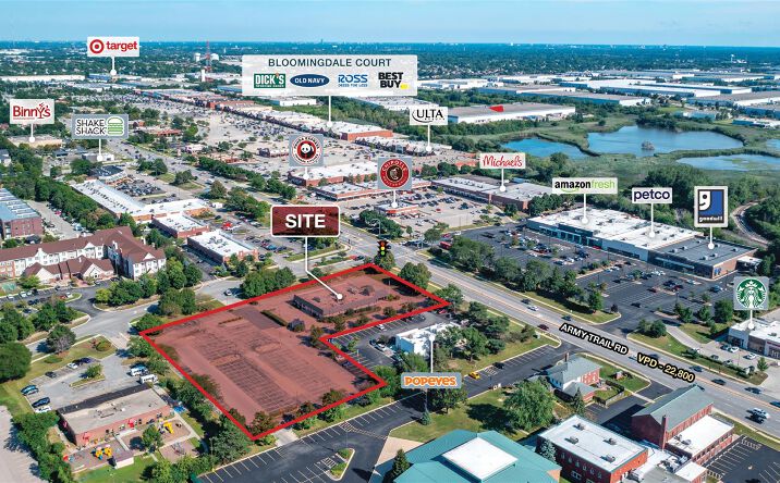 Pictures of Land, Retail property located at 391 W Army Trail Rd, Bloomingdale, IL 60108 for sales - image #1