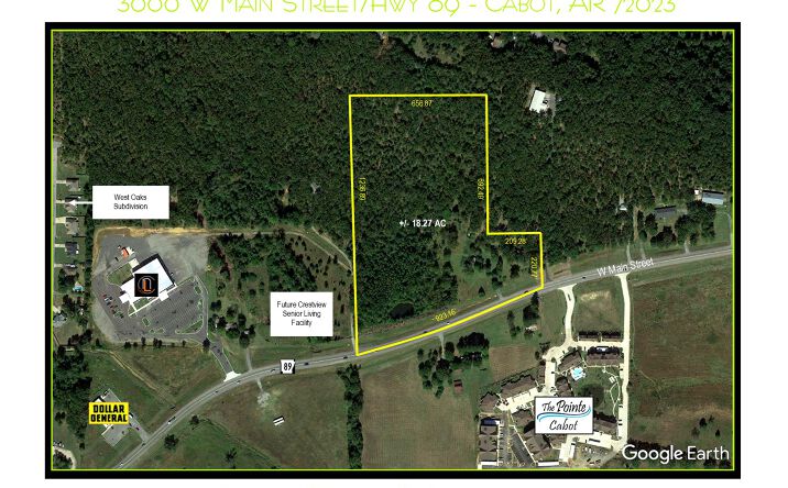 Pictures of Land property located at 3060 A West Main Street, Cabot AR, Cabot, AR 72023 for sales - image #1