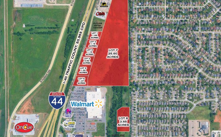 Pictures of Land property located at S.W. 104th Street & 1-44, Oklahoma City, OK 73159 for sales - image #1