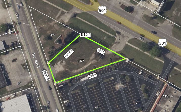 Pictures of Land property located at 1377 US-501, Myrtle Beach, SC 29577 for sales - image #1