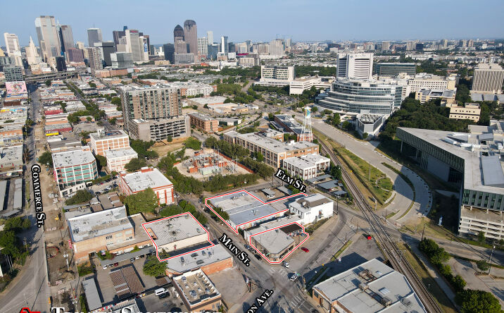 Pictures of Retail property located at 3401 Main St, Dallas, TX 75226, 3417 Main Street, Dallas, TX 75226, 3404 Main Street, Dallas, TX 75226, 3409 Main St, Dallas, TX 75226, 3407 Main St, Dallas, TX 75226, 3410 Elm St, Dallas, TX 75226, 3412 Main St, Dallas, TX 75226 for sales - image #1