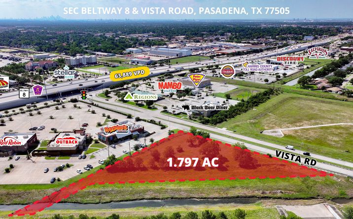 Pictures of Land property located at SEC BELTWAY 8 & VISTA ROAD, Pasadena, TX 77505 for sales - image #1