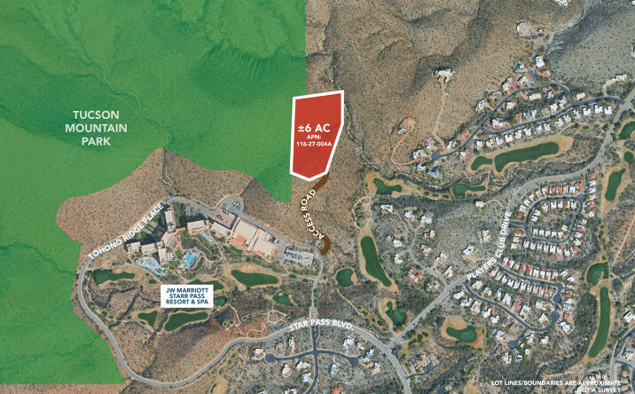 Pictures of Land property located at ±6 Ac Hilltop Homesite In Starr Pass, Tucson, AZ 85745 for sales - image #1