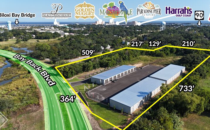 Pictures of Industrial, Self Storage property located at 458 Back Bay Blvd, Biloxi, MS 39530 for sales - image #1