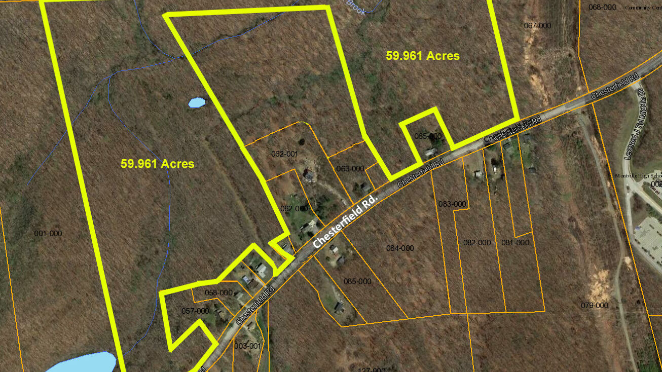 Chesterfield Rd., Montville, CT 06382 Land for Sale 60 Acre