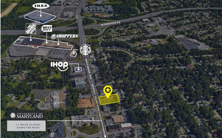 Pictures of Land property located at 9621 Baltimore Ave, College Park, MD 20740 for sales - image #1