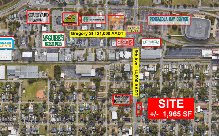 Pictures of Office, Retail property located at 824 E La Rua St, Pensacola, FL 32501 for sales - image #1
