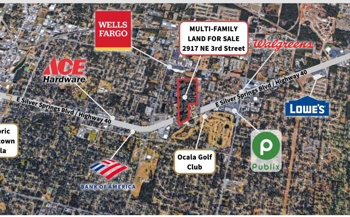 Pictures of Land, Multifamily property located at 2917 NE 3rd St, Ocala, FL 34470 for sales - image #1