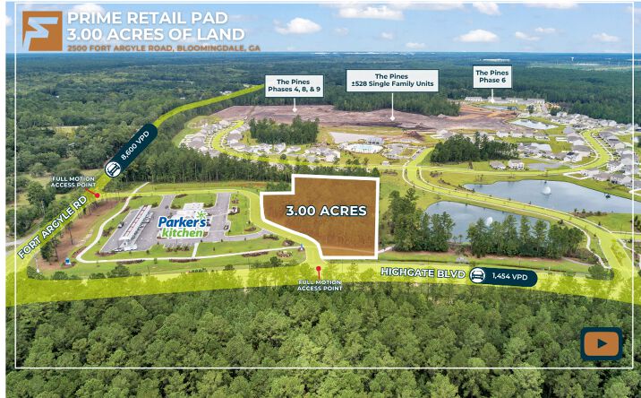 Pictures of Land property located at 2500 Fort Argyle Rd Ext, Bloomingdale, GA 31302 for sales - image #1