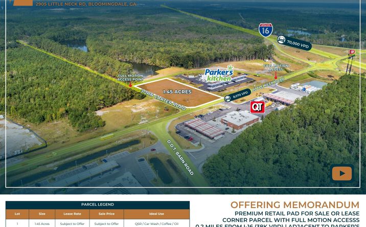 Pictures of Land property located at 2905 Little Neck Rd, Bloomingdale, GA 31302 for sales - image #1