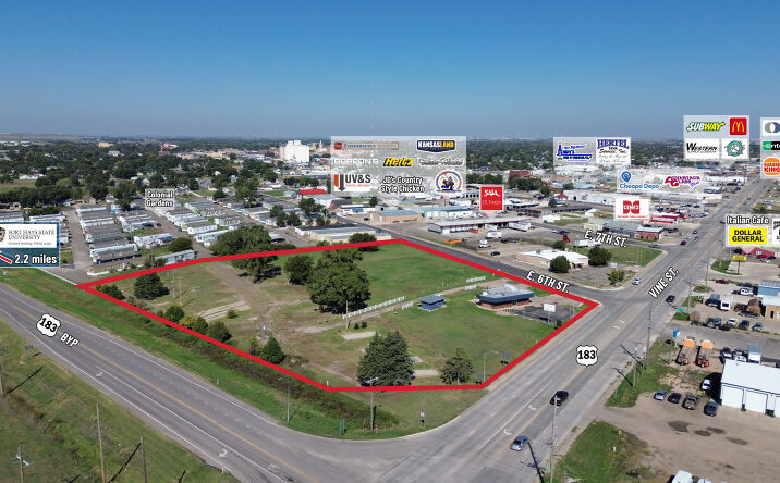Pictures of Land, Mixed Use property located at 501 Vine St, Hays, KS 67601 for sales - image #1