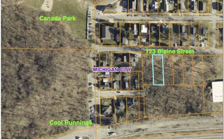 Pictures of Land property located at 123 Blaine Street, Michigan City, IN 46360 for sales - image #1