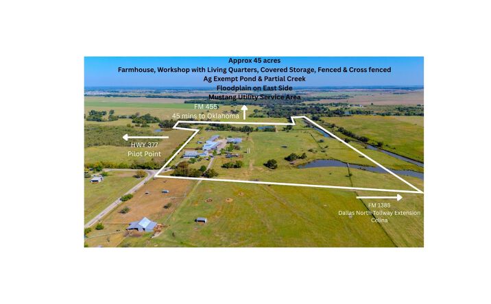 Pictures of Land, Mixed Use, Multifamily property located at 12255 Strittmatter Rd, Pilot Point, TX 76258 for sales - image #1