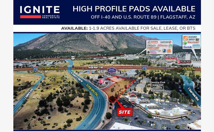 Pictures of Land, Retail property located at Country Club & I-40, Flagstaff, AZ 86004 for sales - image #1