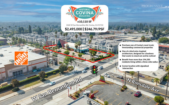 Pictures of Office, Retail property located at 1060 West San Bernardino Road, Covina, CA 91722 for sales - image #1