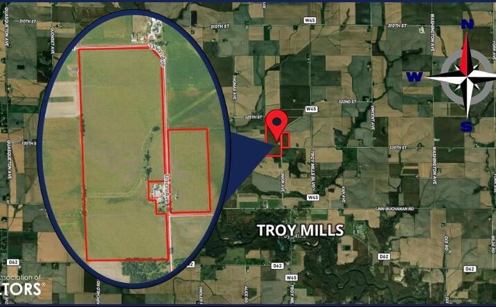 Pictures of Land property located at 3296 Union Avenue, Coggon, IA 52218 for sales - image #1