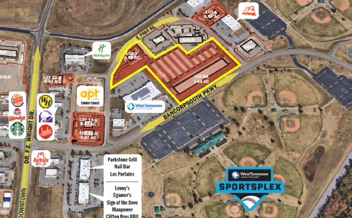 Pictures of Land property located at 215 Bancorpsouth Pkwy, Jackson, TN 38305 for sales - image #1
