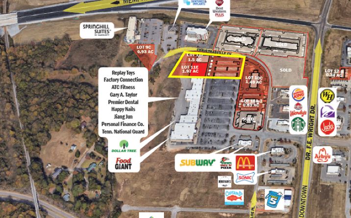 Pictures of Land property located at Park Place West, Lot 6, Jackson, TN 38305 for sales - image #1
