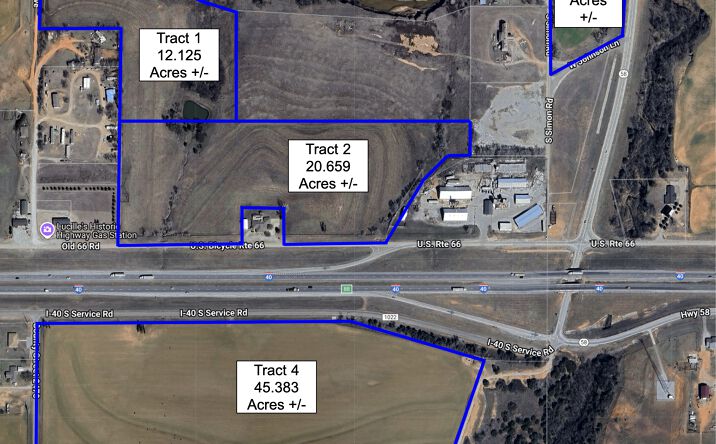 Pictures of Land property located at 3062 Interstate 40 S Service Road, Hydro, OK 73048 for sales - image #1