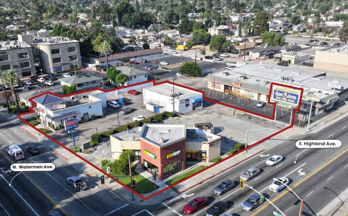 Pictures of Retail property located at 297 E Highland Ave, San Bernardino, CA 92404, 291 E Highland Ave., San Bernardino, CA 92404, 2180 N. Waterman Ave., San Bernardino, CA 92404 for sales - image #1