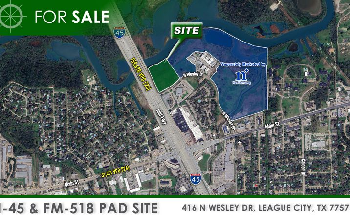 Pictures of Land, Mixed Use, Retail property located at 416 N Wesley Dr, League City, TX 77573 for sales - image #1