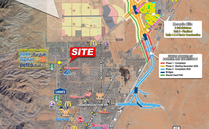 Pictures of Land property located at SEQ Gateway Blvd N & Kenworthy, El Paso, TX 79924 for sales - image #1