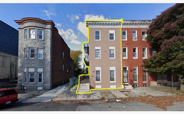 Pictures of Multifamily property located at 1112 N Eden St, Baltimore, MD 21213 for sales - image #1