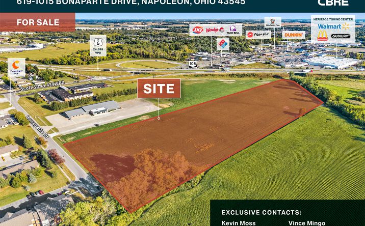 Pictures of Land, Multifamily, Retail property located at 619 Bonaparte Dr, Napoleon, OH 43545 for sales - image #1
