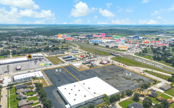 Pictures of Land, Retail property located at 3202-3270 Gerstner Memorial Dr, Lake Charles, LA 70601 for sales - image #1