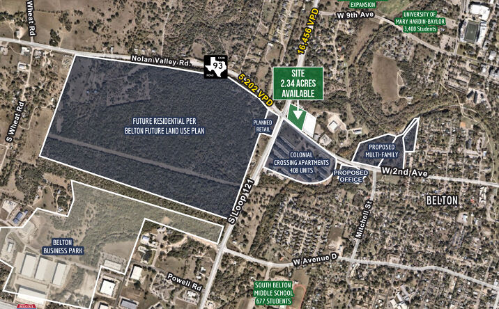 Pictures of Land, Retail property located at Loop 121 & 2nd Avenue, Belton, TX 76513 for sales - image #1