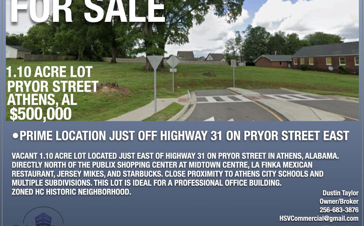 Pictures of Land property located at Pryor St, Athens, AL 35611 for sales - image #1