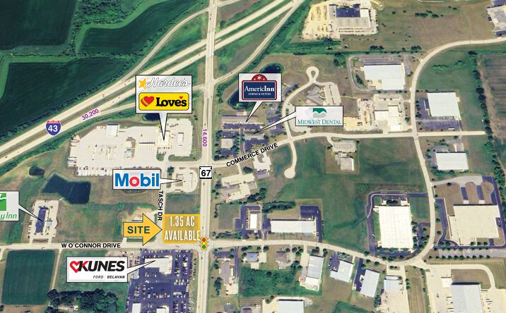 Pictures of Land property located at Highway 67 & W O'Connor drive, elkhorn, WI, Elkhorn, WI 53121 for sales - image #1