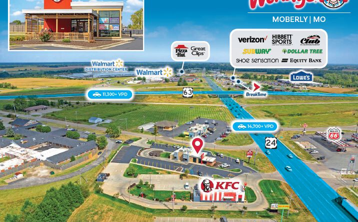 Pictures of Retail property located at 535 East Highway 24, Moberly, MO 65270 for sales - image #1