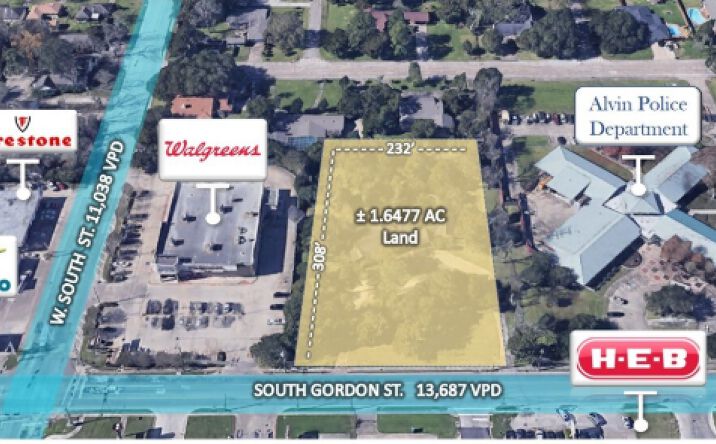 Pictures of Land property located at 1610 S Gordon St, Alvin, TX 77511 for sales - image #1