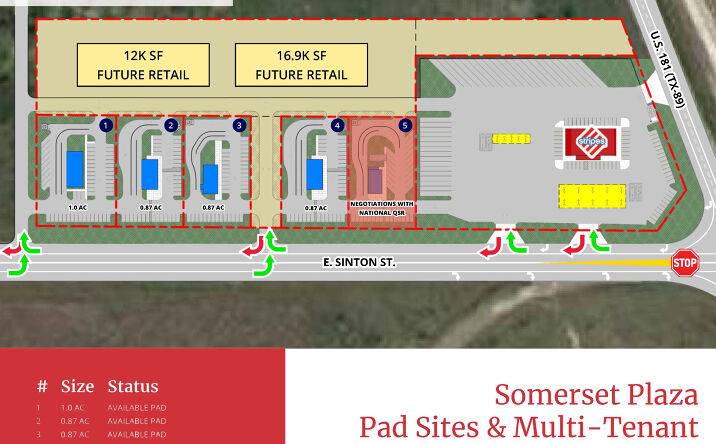 Pictures of Land property located at NWC TX-89 & Sinton St., Sinton, TX 78387 for sales - image #1