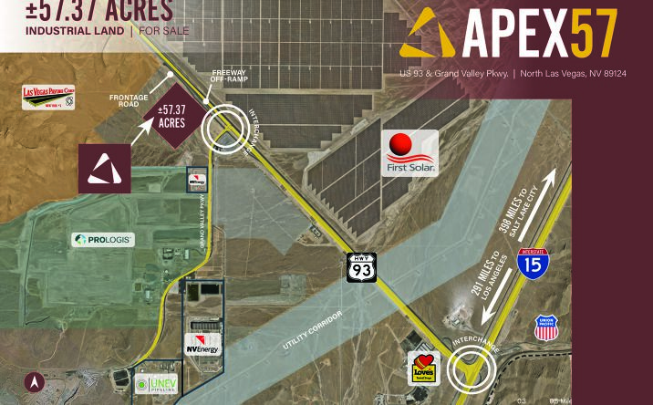 Pictures of Land property located at US 93 & Grand Valley Parkway, North Las Vegas, NV 89124 for sales - image #1