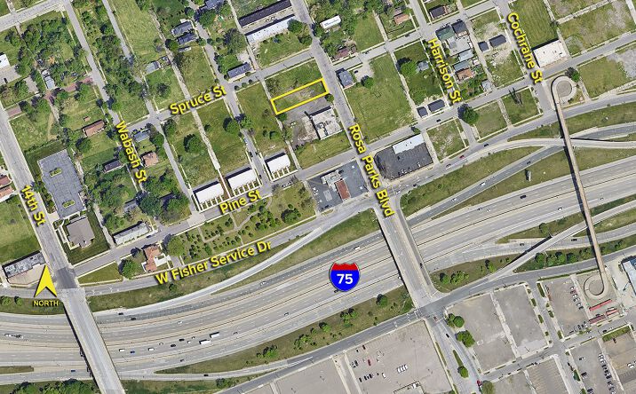 Pictures of Land property located at 2645-2649 Rosa Parks Blvd, Detroit, MI 48216 for sales - image #1