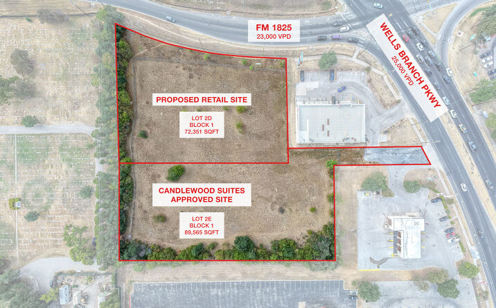 Pictures of Hospitality, Land, Retail property located at 1501 Wells Branch Pkwy, Pflugerville, TX 78660 for sales - image #1