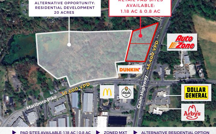 Pictures of Land property located at 4661 Crain Hwy, Upper Marlboro, MD 20772 for sales - image #1