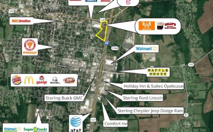 Pictures of Retail, Land property located at 1400 E Laurent Street, Opelousas, LA 70570 for sales - image #1