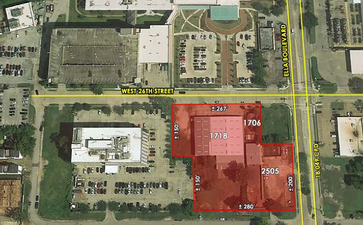 Pictures of Retail, Mixed Use, Land property located at 1706 & 1718 West 26th Street & 2505 Ella Boulevard, Houston, TX 77008 for comps - image #1