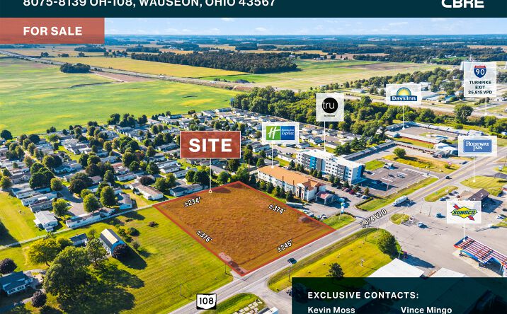 Pictures of Land, Retail, Office property located at 8075 OH-108, Wauseon, OH 43567 for sales - image #1