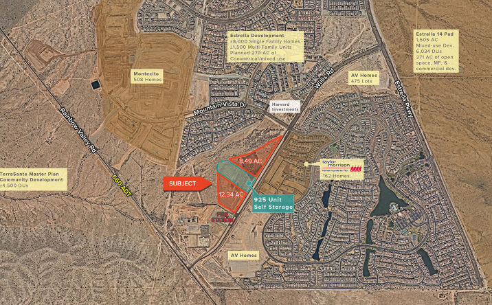 Pictures of Land property located at SWC Mountain Vista & Willis Rd, Goodyear, AZ 85338 for sales - image #1