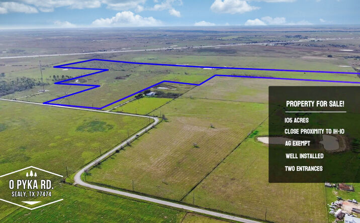 Pictures of Land property located at 0 Pyka Rd., Sealy, TX 77474 for sales - image #1