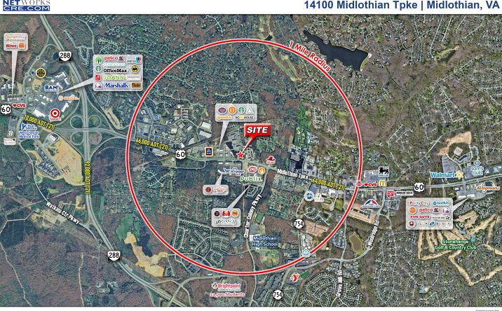 Pictures of Hospitality, Land, Mixed Use property located at 14100 Midlothian Turnpike, Midlothian, VA 23113 for sales - image #1